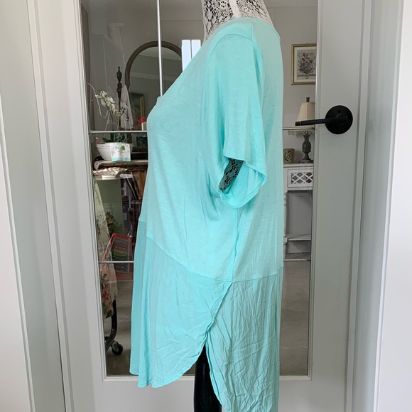 🏝️ Two by Vince Camuto Short Sleeve Top XL - Picture 4 of 6